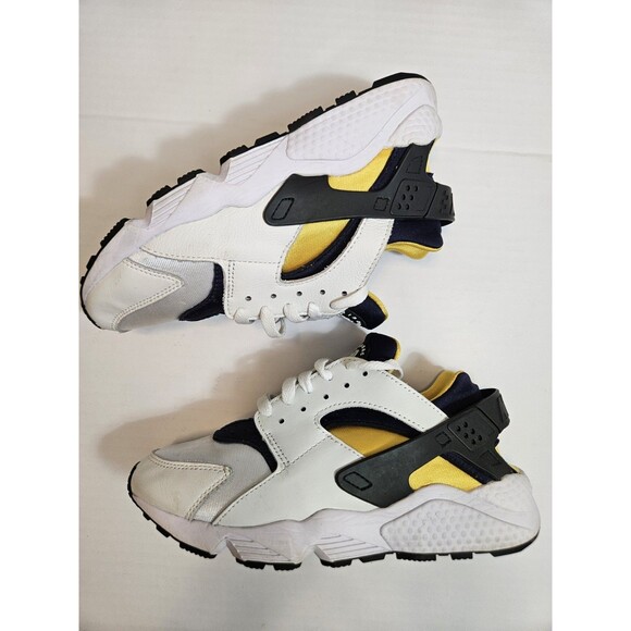 Nike Air Huarache Michigan Colorblock White Navy Yellow Black Sneaker Size Men 7 main image 5